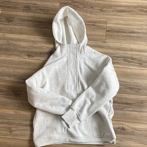 Women's Light Heather Gray Pullover Hoodie with Hood